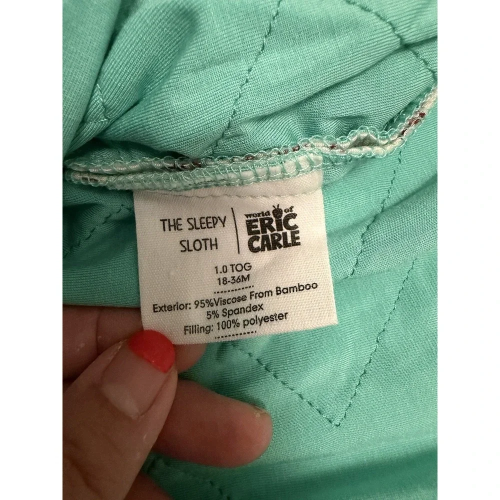 Sleepy Sloth X Eric Carle Sleep Sack 1.0 TOG 18-36 Months Bamboo Caterpillar NWT